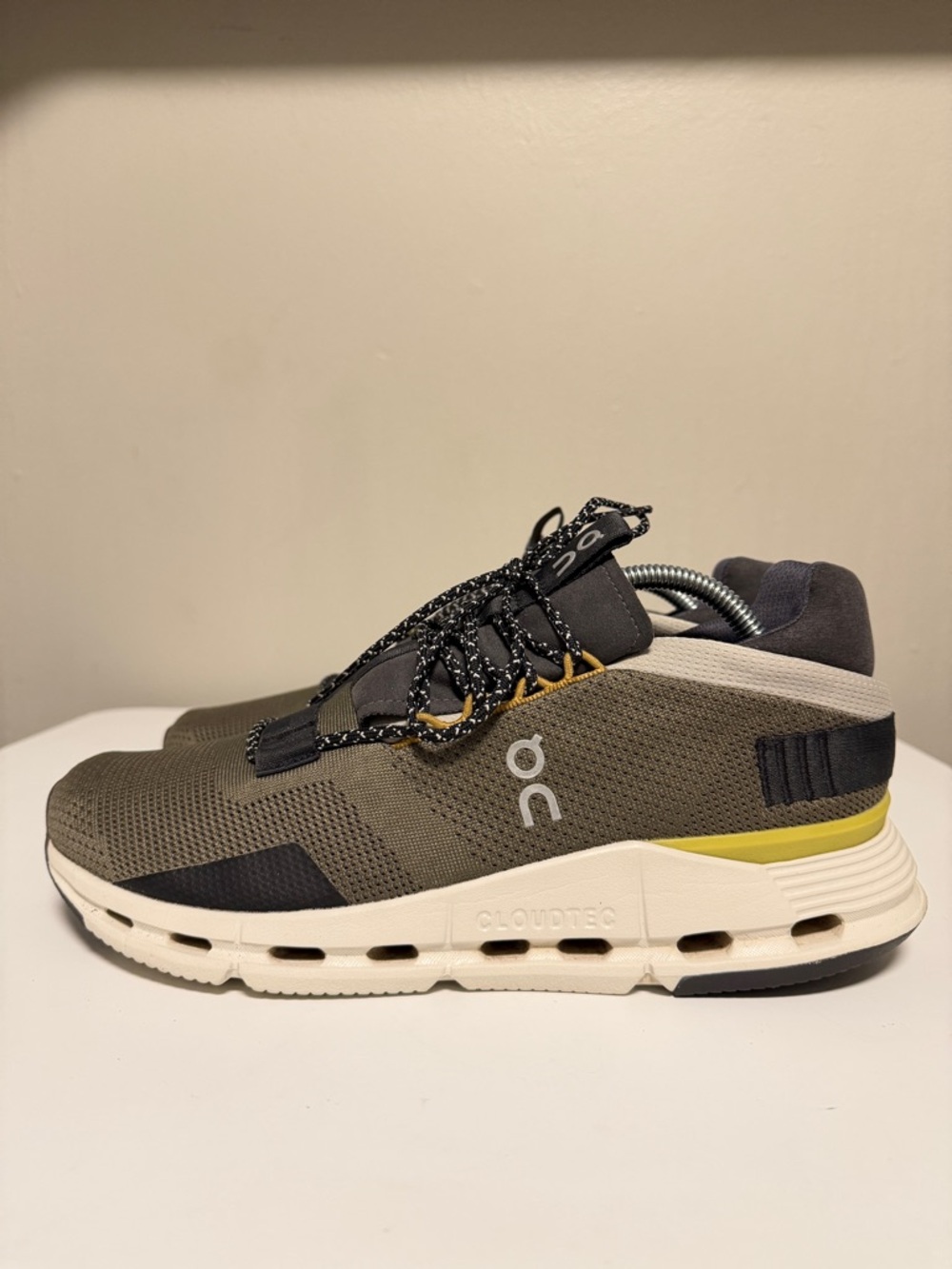 On Cloudnova Olive Green Gray CloudTec Sneakers 26.98492 Men’s US 9.5 UK 9